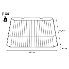 Bosch HEZ634000, grill grate, 31 x 455 x 375 mm
