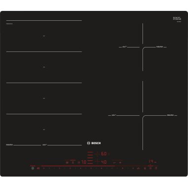 Bosch pxe601dc1e, series | 8, induction hob, 60 cm, Black