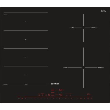 Bosch pxe601dc1e, series | 8, induction hob, 60 cm, Black