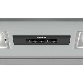Siemens le63mac00, iQ100, Intermediate hood, 60 cm, Silver