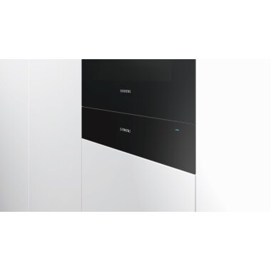 Siemens bi630cns1, iQ700, Warming drawer, 60 x 14 cm, Black, Stainless steel