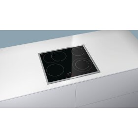 Siemens ET645HN17E, iQ300, Elektro-Kochfeld, 60 cm, Mit Rahmen aufliegend