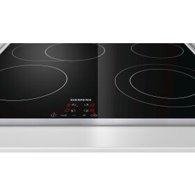 Siemens et645hn17e, iQ300, electric cooktop, 60 cm, Surface-mounted with frame