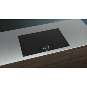 Siemens EZ877KZY1E, iQ700, Vollflächen-Induktionskochfeld, 80 cm, Schwarz, Mit Rahmen aufliegend