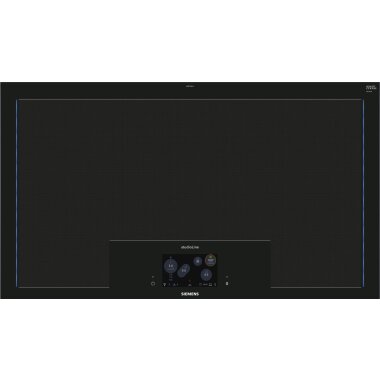 Siemens EZ977KZY1E, iQ700, Vollflächen-Induktionskochfeld, 90 cm, Schwarz, Mit Rahmen aufliegend