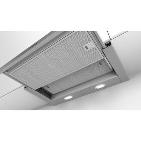 Bosch dfl064w53, series 2, flat screen hood, 60 cm, silver metallic