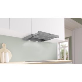 Bosch dfr067a52, series 4, flat screen hood, 60 cm, silver metallic
