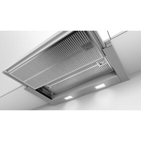 Bosch dfr067a52, series 4, flat screen hood, 60 cm, silver metallic
