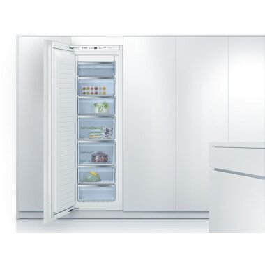 Bosch gin81acf0, series 6, built-in freezer, 177.2 x 55.8 cm, flat hinge with soft close