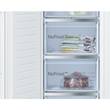 Bosch gin81acf0, series 6, built-in freezer, 177.2 x 55.8 cm, flat hinge with soft close