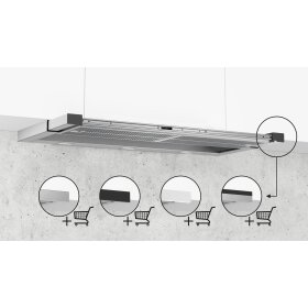 Siemens li97ra561, iQ500, Flat screen hood, 90 cm, stainless steel