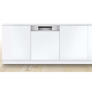 Bosch smi4hbs40e, series 4, semi-integrated dishwasher, 60 cm, stainless steel