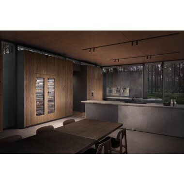 Gaggenau cm450112, 400 series, built-in fully automatic coffee machine, 60 x 45 cm, stainless steel-backed solid glass door