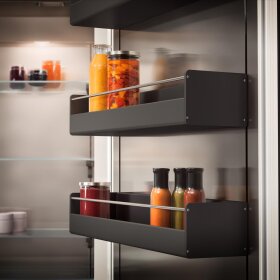 Gaggenau rb492305, 400 series, Vario built-in fridge-freezer with freezer section below, 212.5 x 90.8 cm