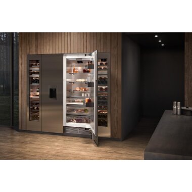 Gaggenau rw414365, 400 series, Vario wine refrigerator with glass door, 212.5 x 45.1 cm
