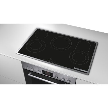 Bosch nkc845fb1d, series | 4, electric hob, 80 cm, oven controlled, Black