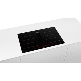 Bosch PXX821D66E, Series 8, hob with extractor hood (induction), 80 cm, flush (integrated)
