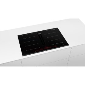 Bosch PXX895D66E, Series 8, hob with extractor hood (induction), 80 cm, with frame