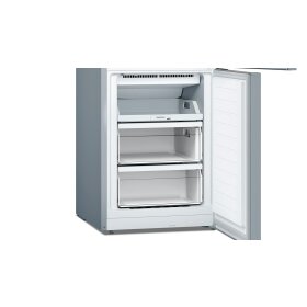 Bosch kgn33nleb, series 2, freestanding fridge-freezer with freezer section below, 176 x 60 cm, stainless steel finish