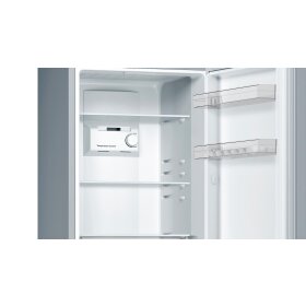 Bosch kgn33nleb, series 2, freestanding fridge-freezer with freezer section below, 176 x 60 cm, stainless steel finish