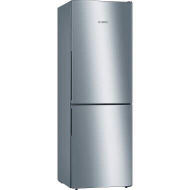 Bosch kgv33vlea, series 4, freestanding fridge-freezer with freezer section below, 176 x 60 cm, stainless steel look