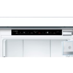 Bosch kif86pfe0, Series 8, Built-in fridge-freezer with freezer section below, 177.2 x 55.8 cm, Flat Hinge