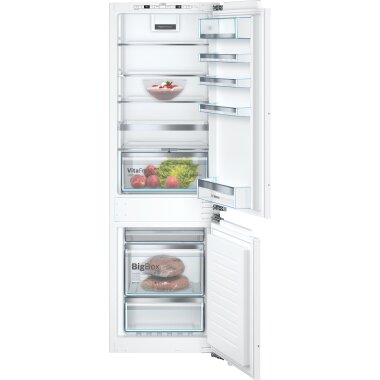 Bosch kin86aff0, series 6, built-in fridge-freezer with freezer section below, 177.2 x 55.8 cm, flat hinge