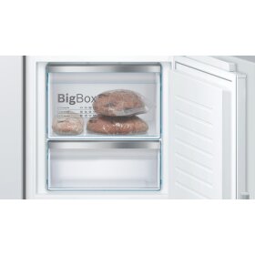 Bosch kis77add0, Series 6, Built-in fridge-freezer with freezer section below, 157.8 x 55.8 cm, flat hinge with soft-close drawer