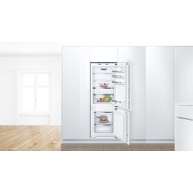 Bosch kis77add0, Series 6, Built-in fridge-freezer with freezer section below, 157.8 x 55.8 cm, flat hinge with soft-close drawer