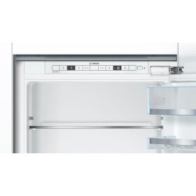Bosch kis86afe0, Series 6, built-in fridge-freezer with freezer section below, 177.2 x 55.8 cm, flat hinge