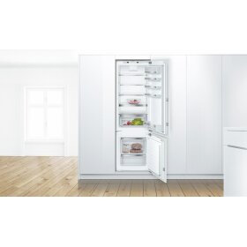 Bosch kis87add0, Series 6, built-in fridge-freezer with freezer section below, 177.2 x 55.8 cm, flat hinge with soft-close drawer