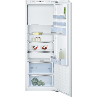 Bosch kil72afe0, series 6, built-in refrigerator with freezer compartment, 158 x 56 cm, flat hinge