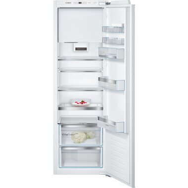 Bosch kil82ade0, Series 6, Built-in refrigerator with freezer compartment, 177.5 x 56 cm, flat hinge with soft closing drawer