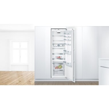 Bosch kir81afe0, series 6, built-in refrigerator, 177.5 x 56 cm, flat hinge