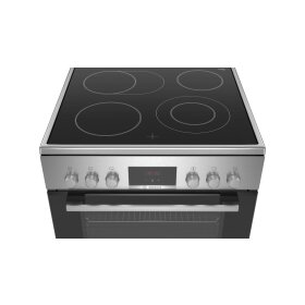 Bosch HKR39C250, Serie 4, freistehender Elektroherd, Edelstahl