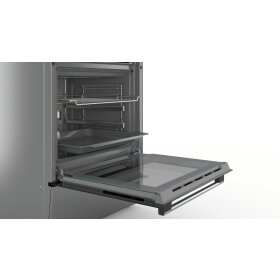 Bosch HKR39C250, Serie 4, freistehender Elektroherd, Edelstahl