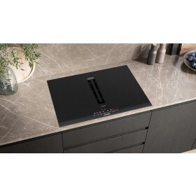 Siemens ED777FQ25E, iQ500, hob with extractor hood (induction), 70 cm, with frame on top
