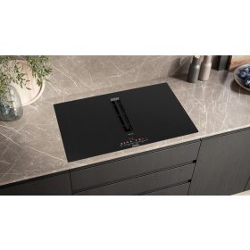 Siemens ED807FQ25E, iQ500, hob with extractor hood (induction), 80 cm, flush (integrated)