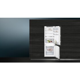 Siemens KI77SADD0, iQ500, Einbau-Kühl-Gefrier-Kombination mit Gefrierbereich unten, 157.8 x 55.8 cm, Flachscharnier mit Softeinzug