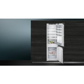 Siemens ki86sade0, iQ500, built-in fridge-freezer with freezer section below, 177.2 x 55.8 cm, flat hinge with soft-close drawer