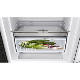 Siemens KI87SADD0, iQ500, built-in fridge-freezer combination with bottom freezer area, 177.2 x 55.8 cm, flat hinge with soft close