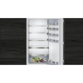 Siemens ki87safe0, iQ500, built-in fridge-freezer with freezer section below, 177.2 x 55.8 cm, flat hinge