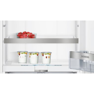 Siemens ki41fadd0, iQ700, built-in refrigerator, 122.5 x 56 cm, flat hinge with soft-close drawer