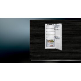 Siemens ki41fadd0, iQ700, built-in refrigerator, 122.5 x 56 cm, flat hinge with soft-close drawer