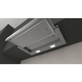 neff d46br12x6, n 30, flat screen hood, 60 cm, silver metallic