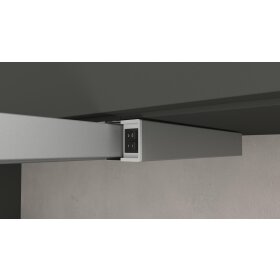 neff d46br12x6, n 30, flat screen hood, 60 cm, silver metallic