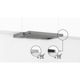 neff d46ed22x1, n 50, flat screen hood, 60 cm, silver metallic