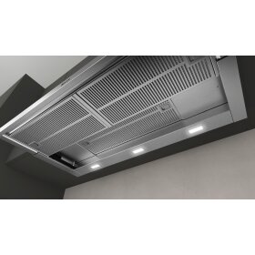 neff d49ml54x1, n 70, flat screen hood, 90 cm, stainless steel