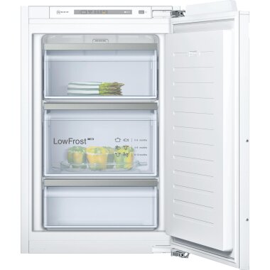 neff gi1216de0, n 70, built-in freezer, 87.4 x 55.8 cm, flat hinge with soft-close drawer