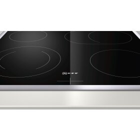 Neff M13R42N2, N 50, Elektrokochfeld, 60 cm, herdgesteuert, Schwarz, Mit Rahmen aufliegend